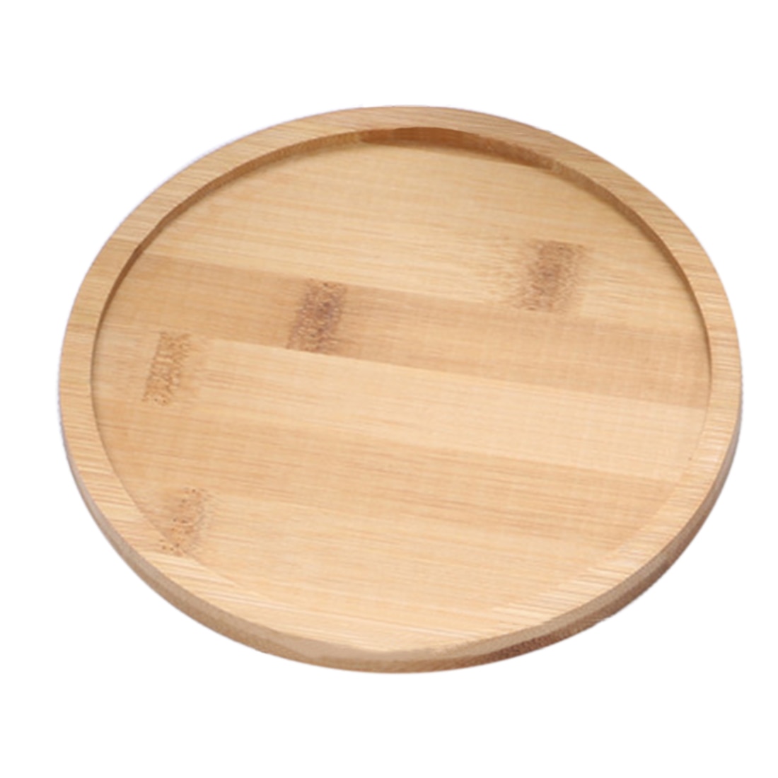 Mini desktop pottebunn bambus rund skuff for saftige blomsterplanter hjem hage dekor - rund bambus holder