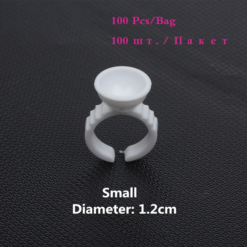 Wimpern Kleber Halfter Einweg Kleber Ringe Halfter Tinte Ring Tassen Tätowierung Individuelle Falsche Wimpern Verlängerung Kleber Pigment Halfter: S
