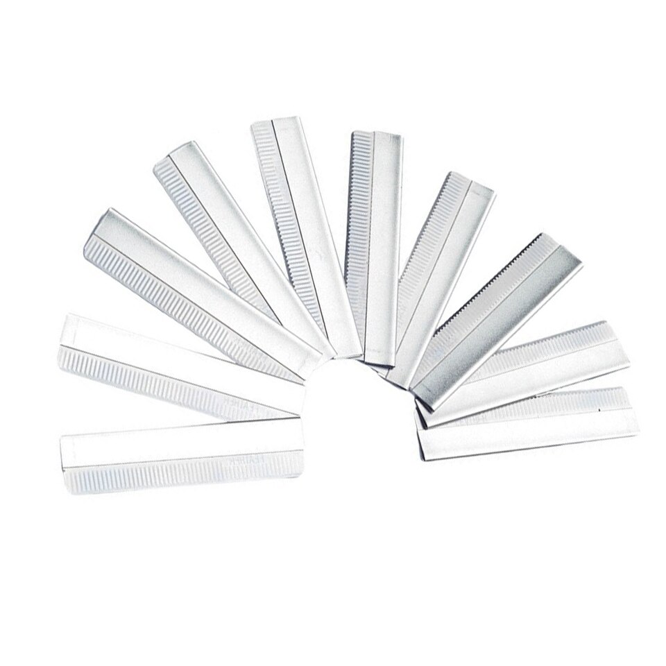 100 stks/partij Rvs Wenkbrauw Scheermes Trimmer Trimmer Gezicht Haar Remover Blades Shaper Scheerapparaat Vrouwen Beauty Makeup Tools