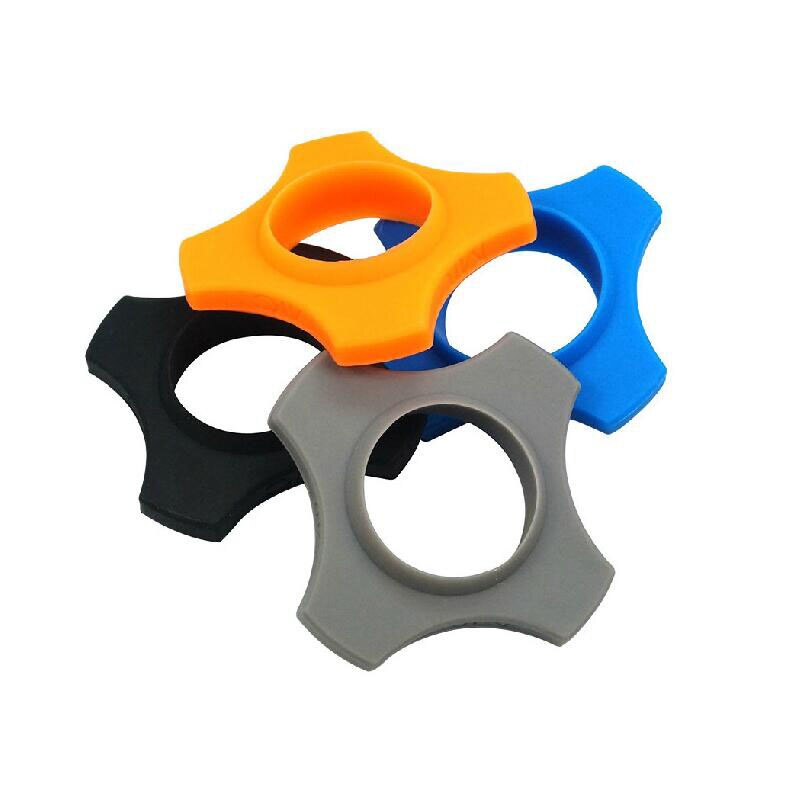 2 stück/lot silikon-mikrofonhalterung mit anti-roll-schutzring für mikrofon-bodenstange, passend für bbs-mikrofone, ktv- und dj-geräte, farbe zufällig