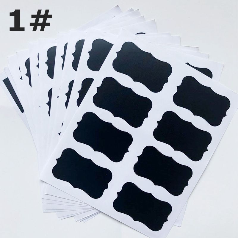 50 Stks/set Stickers Craft Keuken Jar Label Schoolbord Sticker Uitwisbare Handig Container Housekeeping Organisatie Sticker: 1