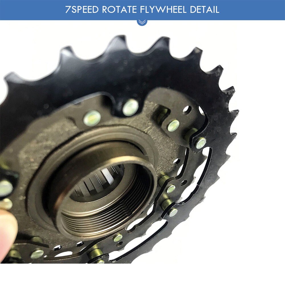 Roue libre de vélo électrique en acier, 7 vitesses, 12-28T, moteur à moyeu en acier Shimano