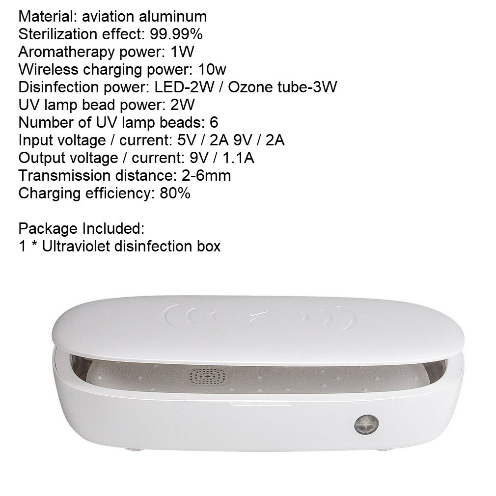 Quick UV Light Phone Sterilizer Box Jewelry Phones Cleaner USB Personal Sanitizer Disinfection Cabinet: 4