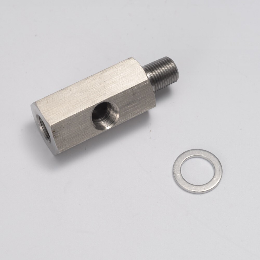 Metric Adapter / Oil Pressure 1/8" NPT female X M10 M10X1 male & Female Tee L-48 EP-CGQ200