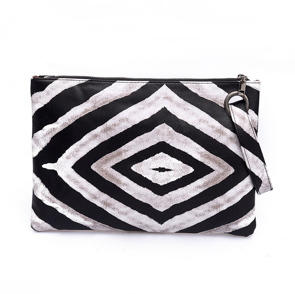 Vintage Luipaard Zebra Handtassen Vrouwen Clutch Tassen Portemonnee Vrouwelijke Handvat Tas Luipaard Messenger Schoudertassen Bolsa Feminina # Yj: Black