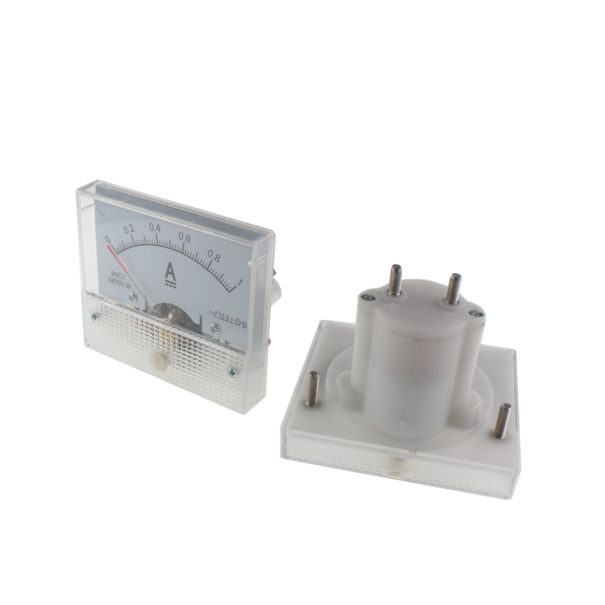 85c1 positive and negative ammeter DC milliammeter microammeter 25ua 50ua 100ua 200mA 300mA 5A 10AVoltmeter Amp Analog Meter