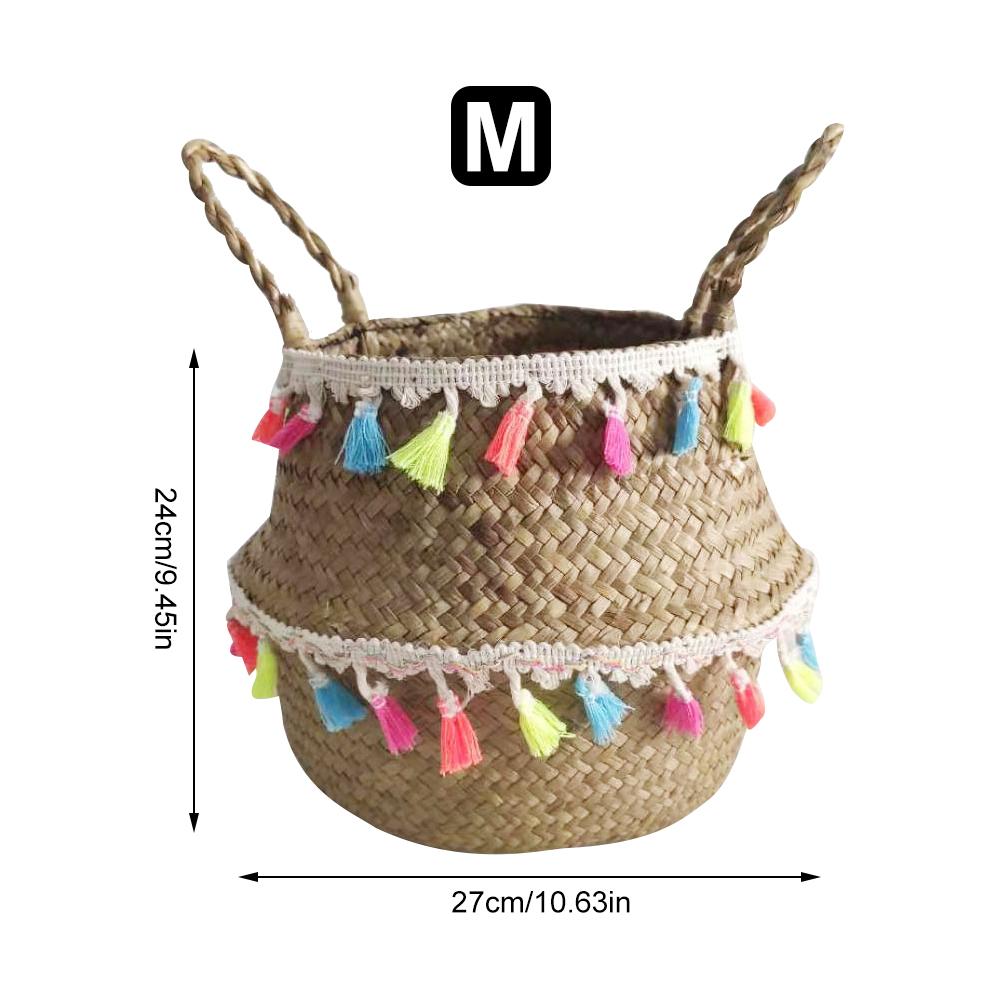 Nordic Style Rattan Basket Set Woven Storage Basket Dirty Clothes Organizer For Picnic Hotel Household Laundry Toy Dirty Clothes