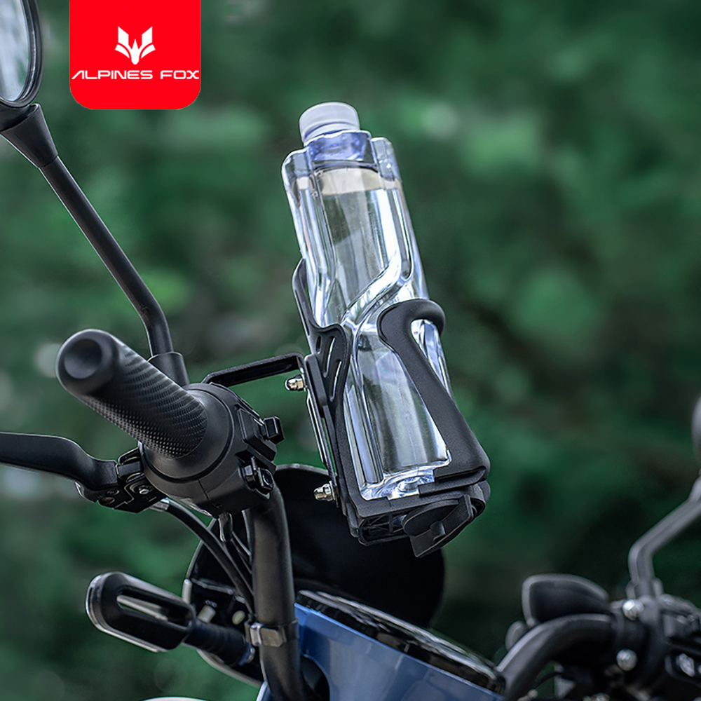 Motorcycle Water Cup Holder Universal Drink Holder Motorcycle Handlebar Bottle Holder Nylon Adjustable Bottle Holder