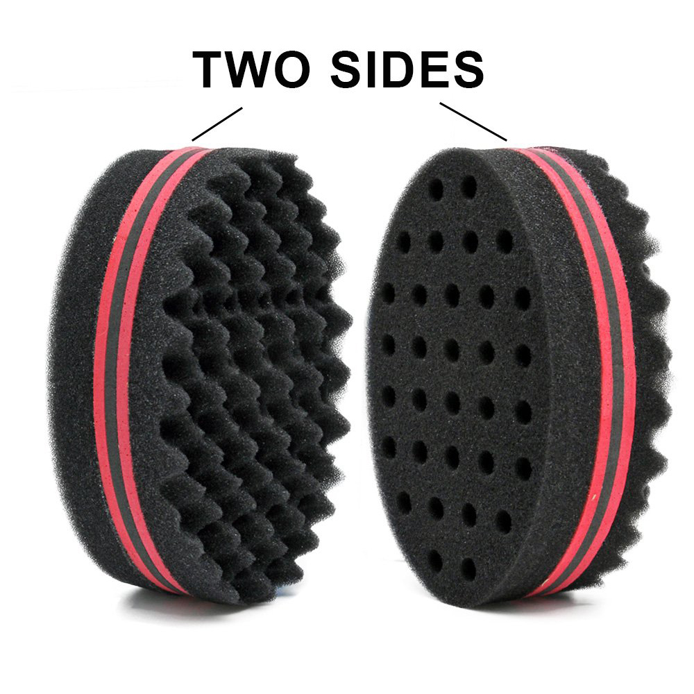 Magic Twist Hair Sponge Barber Hair Brush Sponge Styling Tool For Afro Curl, Coils, Dreadlocks Braiding Hair Sponge Brushes