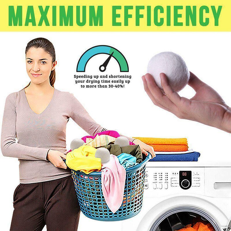 Boule de nettoyage de blanchisserie | Balles de sèche-linge, Premium, boule de polissage réutilisable pour tissu, lavage à domicile RT88