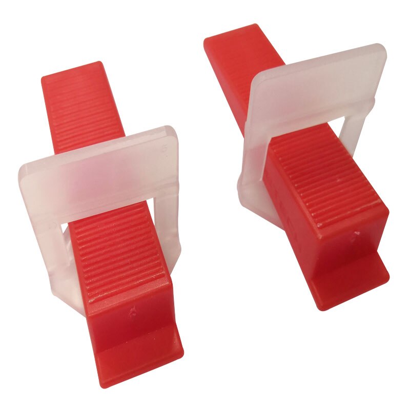 2mm Tegel Spacer 250 stuks clips + 50 stuks rode wiggen Tegel Leveling Systeem Tegel Gereedschap