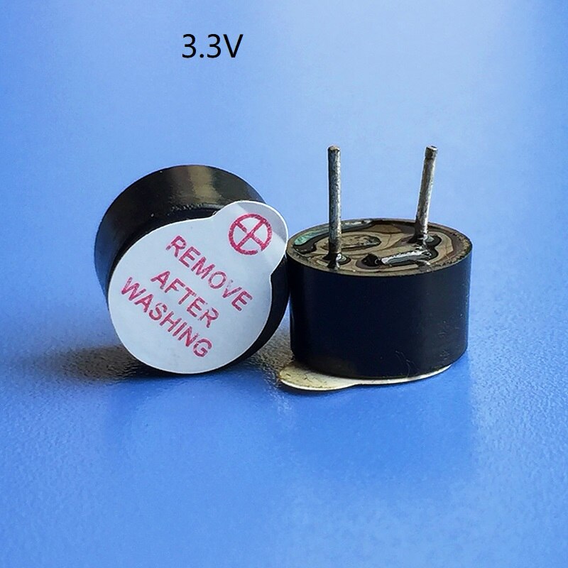 mini buzzer Active Electromagnetic Buzzer 9.6*5MM Active 09 Buzzer DC 3.3V 5V 12V Speaker Alarm: Red