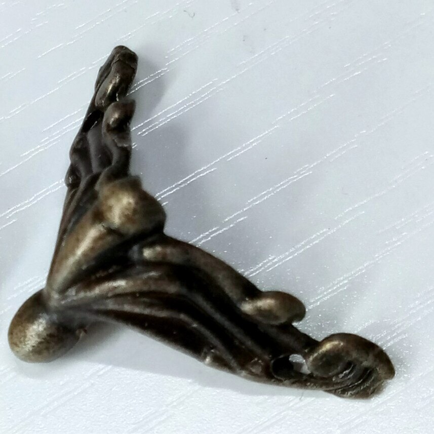 12 st 37*20mm antik mässing / röd käpp vintage brons smycken bröstlåda träväska dekorativa möbler hårdvara: 3720c antik brons