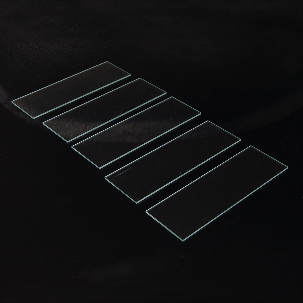 5Pcs 1mm Thickness Cavity Glass Coverslips Single Concave Microscope Glass Slides Reusable Laboratory Blank Sample Cover Glass