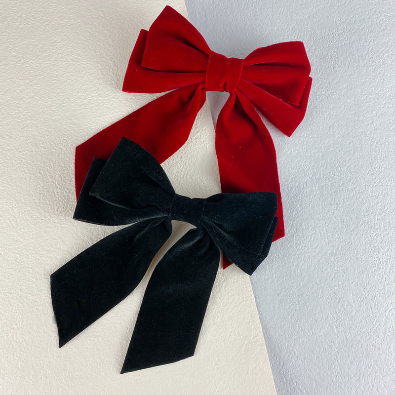 Red - Handmade Women's Bow Hair Clip 85