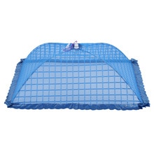 Set Van 1 Vierkante Mesh Screen Paraplu Voedsel Deksel Netto Tenten Herbruikbare En Vouwen 72X51Cm Voor Picknick/Bbq-Houden Vliegen, bugs,