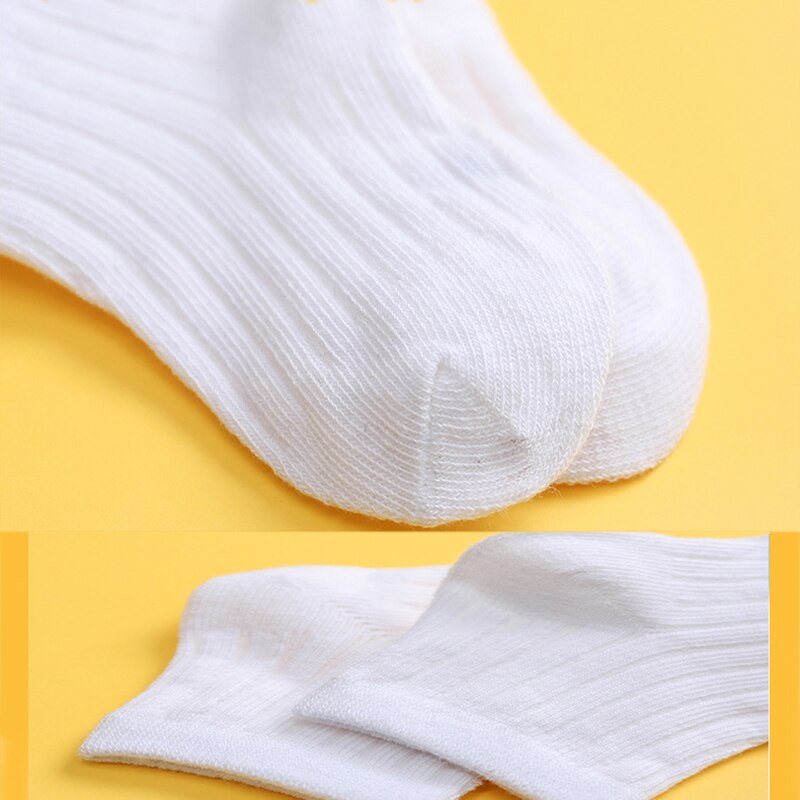 1 Pairs 0-3 Years Baby Toddler Cotton Socks Kids Boys and Girl Spring Summer Autumn Short Newborn Ribbed Socks Solid Color