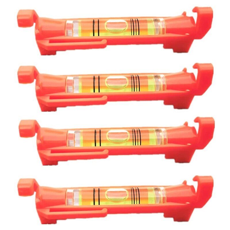 Nivel de cuerda de 4 piezas, línea colgante, niveles de burbuja para nivelación de topógrafos, trabajos de construcción, albañilería, Etc.: Blanco