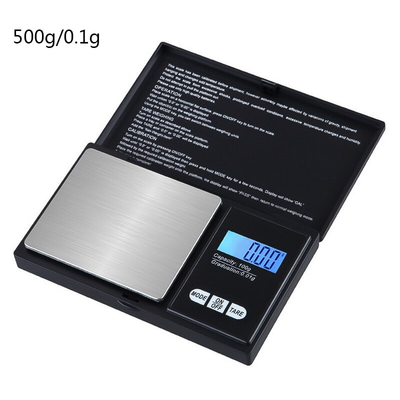0.01 500g 1kg 3kg Portable digital Lab Weight Electronic Scales digital precision Laboratory Balance Medicine scale pocket Scale: 500g-0.1g
