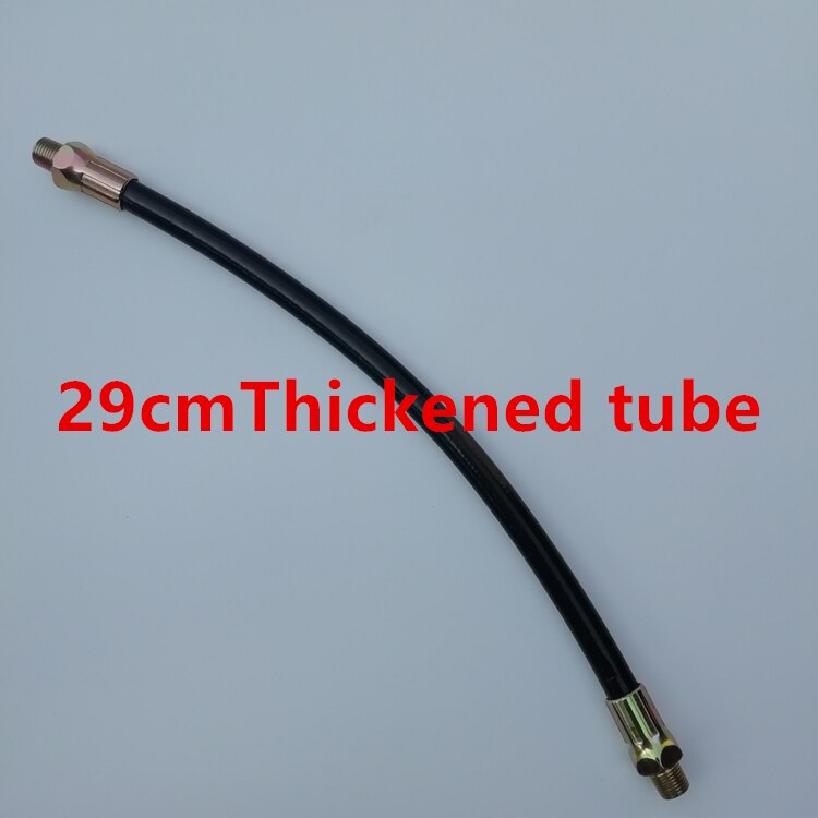 grease gun barrel manual gun hard rod pneumatic extended explosion-proof steel wire hose joint grease nozzle universal: Lavender