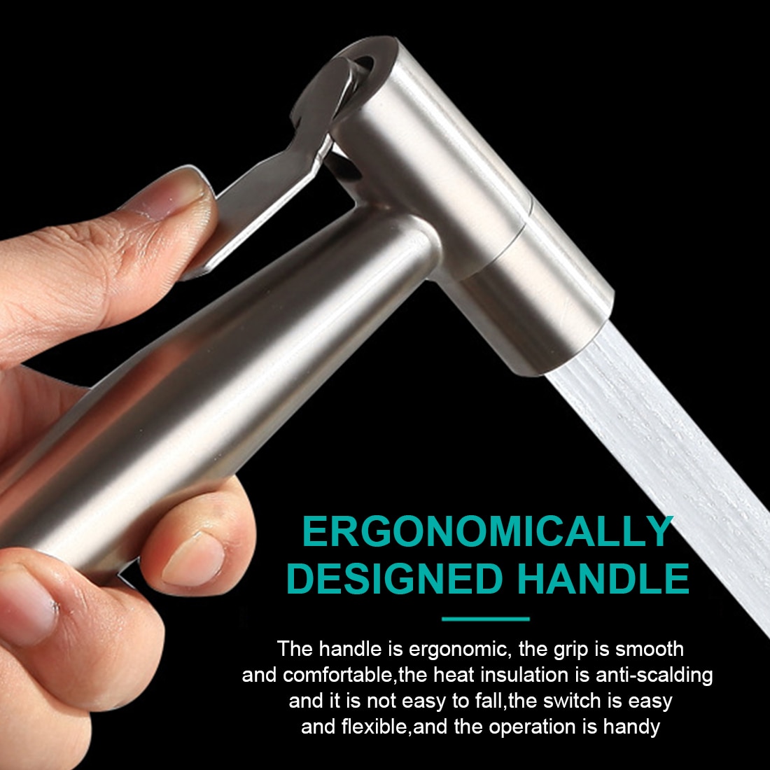 Stainless Steel Bidet Sprayer Faucet Handheld Toilet bidet Sprayer Set Kit for Bathroom Hand Sprayer Shower Head Self Cleaning