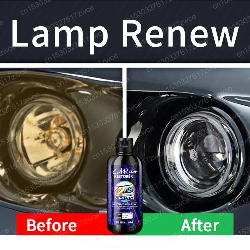 Car Headlight Restoration Polishing Headlamp Scratch Remover Repair Cleaning Paste Remove Oxidation Headlight Polish Liquid