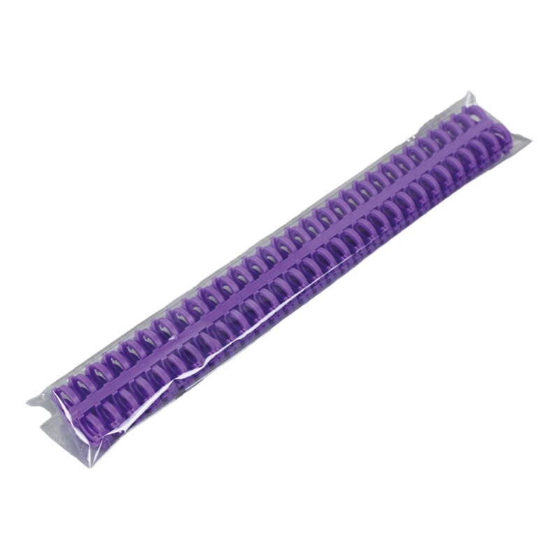 5Pcs 30 Gaten Boek Ring Loose Leaf Binder Spiral Ringen Binding Coil Stekels Plastic Notebook Binder Spiraal Coils Voor diy: PL-10