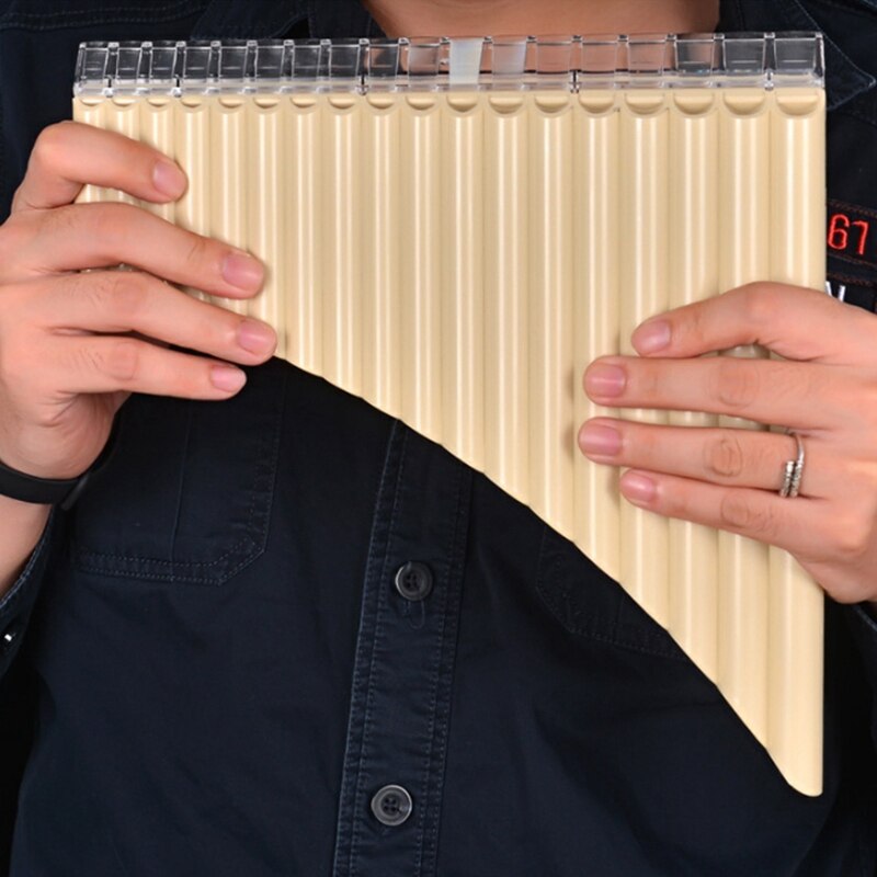 Pan fløyte 18 rør multifunksjon panpipe harpiks for skoleelever musikkinstrumenter musikkinstrumenter forsyninger