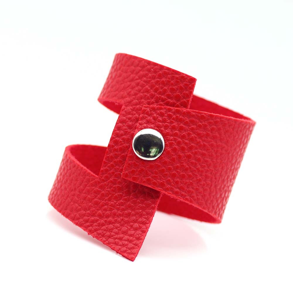 D & D – bijoux de luxe en cuir et argent, 5 couleurs au choix, fait à la main, Punk, de noël
