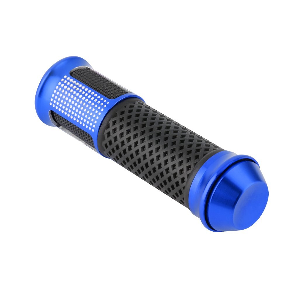 2x Motorcycle Handle Bar Sport Metalen Rubber Gel Hand Grips Vervanging