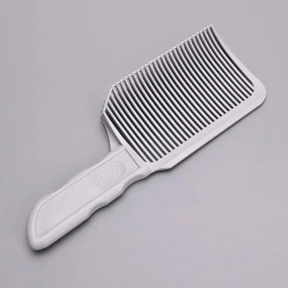 Peignes décolorés pour barbier, outils de coupe de cheveux pour peigne de coiffure dégradé, peigne de coupe de cheveux à dessus plat pour hommes, brosse décolorée résistante à la chaleur