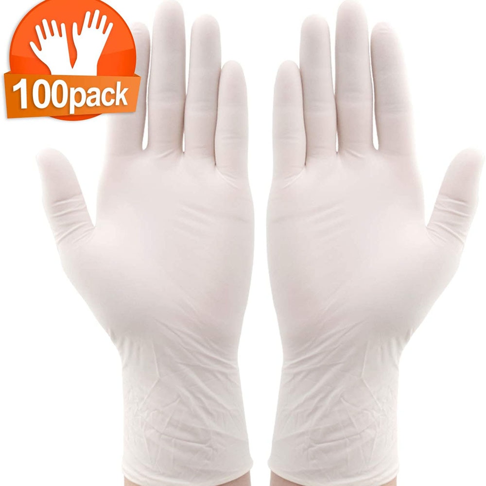 Wegwerp Handschoenen Latex Afwassen Rubber Catering Rubber Plastic Voedsel Wit Chirurgie Nitril Handschoenen Verdikking (1 Doos Van 100)