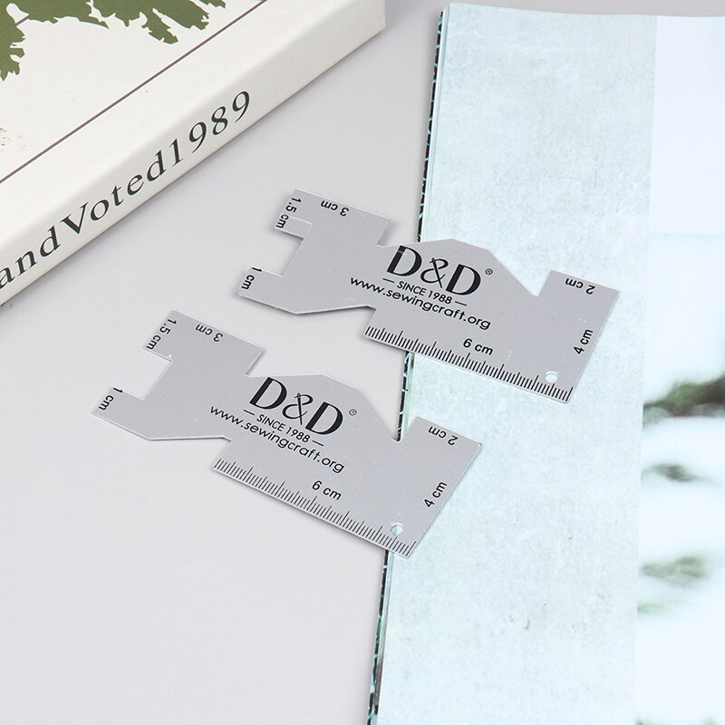Metal Hem Measurement Hand Gauge Sewing Gauge With Graduations For Patchwork