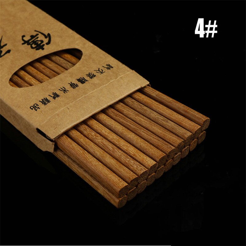 10 Pairs Chopstick Reusable wooden bamboo Chinese Japanese Chop Stick: D
