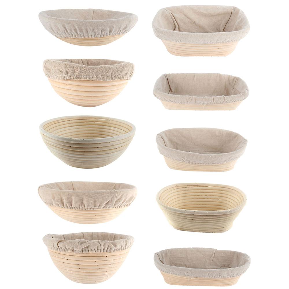 Various Shapes Fermentation Rattan Basket Bread Baguette Dough Baskets Baking Dough Basket Baking Storage Basket