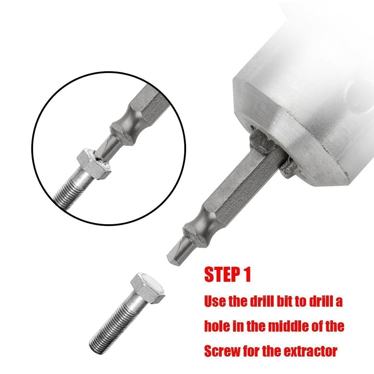 4 PCS Damaged Screw Extractor Drill Bit Set Stripped Broken Screw Bolt Remover Extractor Easily Take Out Demolition Tools