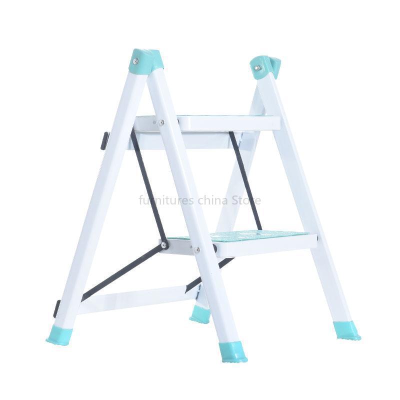 B Home kitchen folding ladder two step ladder herringbone ladder stepping up pet ladder: Color 2