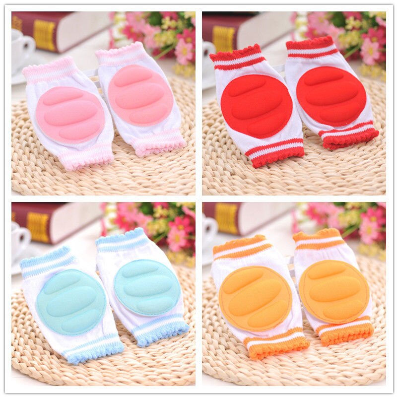 1 par søde baby knæbeskyttere knæbeskytter baby knæbeskyttere børn pige dreng spædbørn småbørn albue kravler