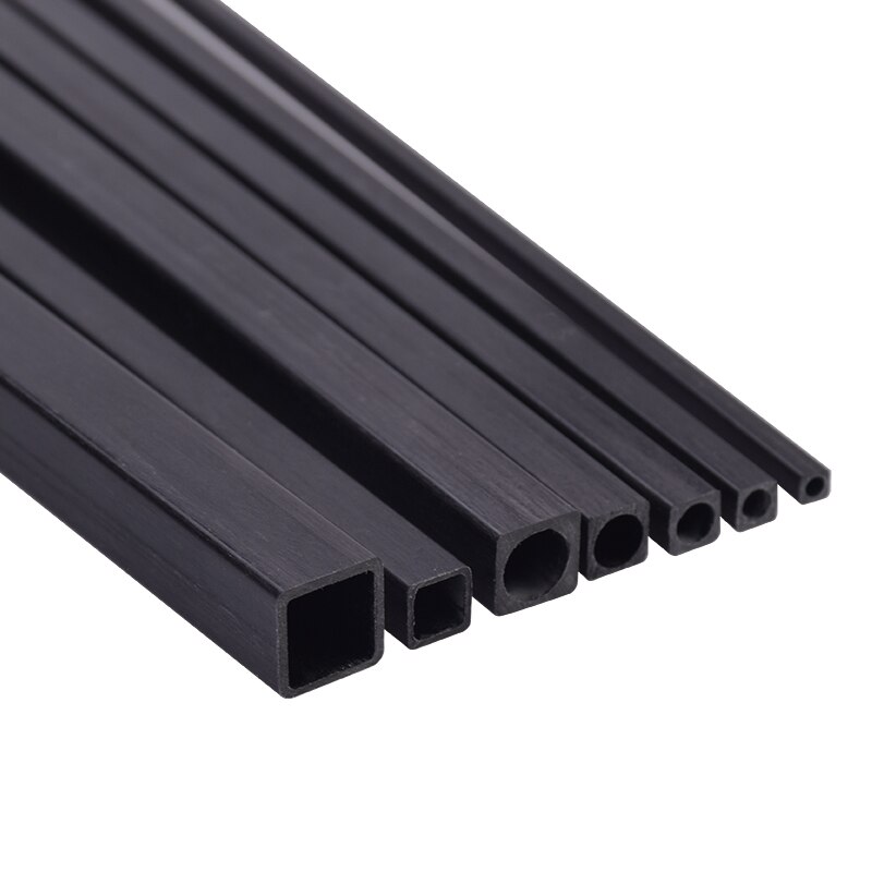 Carbon Fiber Square Tube 3mm 4mm 5mm 6mm 10mm 500mm 4pcs