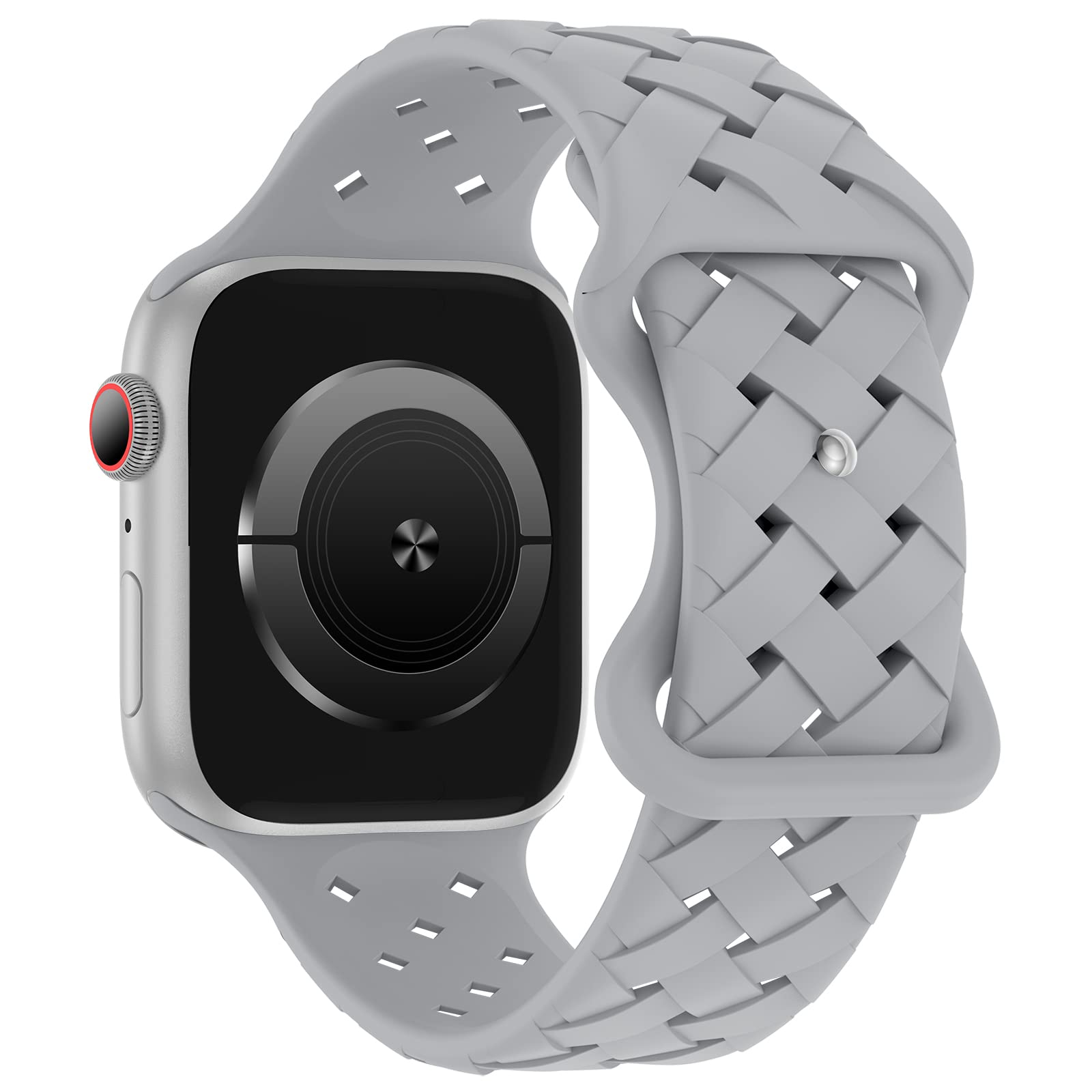 Strap For Apple Watch Band 44mm 40mm 45mm Braided 49mm 41mm 42mm Breathable correa bracelet iwatch series 9 8 7 se 3 5 6 ultra 2: White Light Pin / 20mm