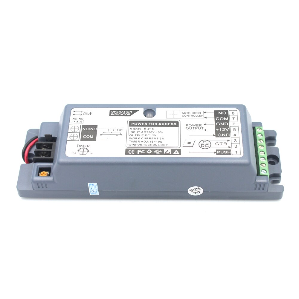 Door Access Control System Switch Power Supply 5A Time Delay Adjustable AC220V Input NO/NC Output for Access Control system: Default Title