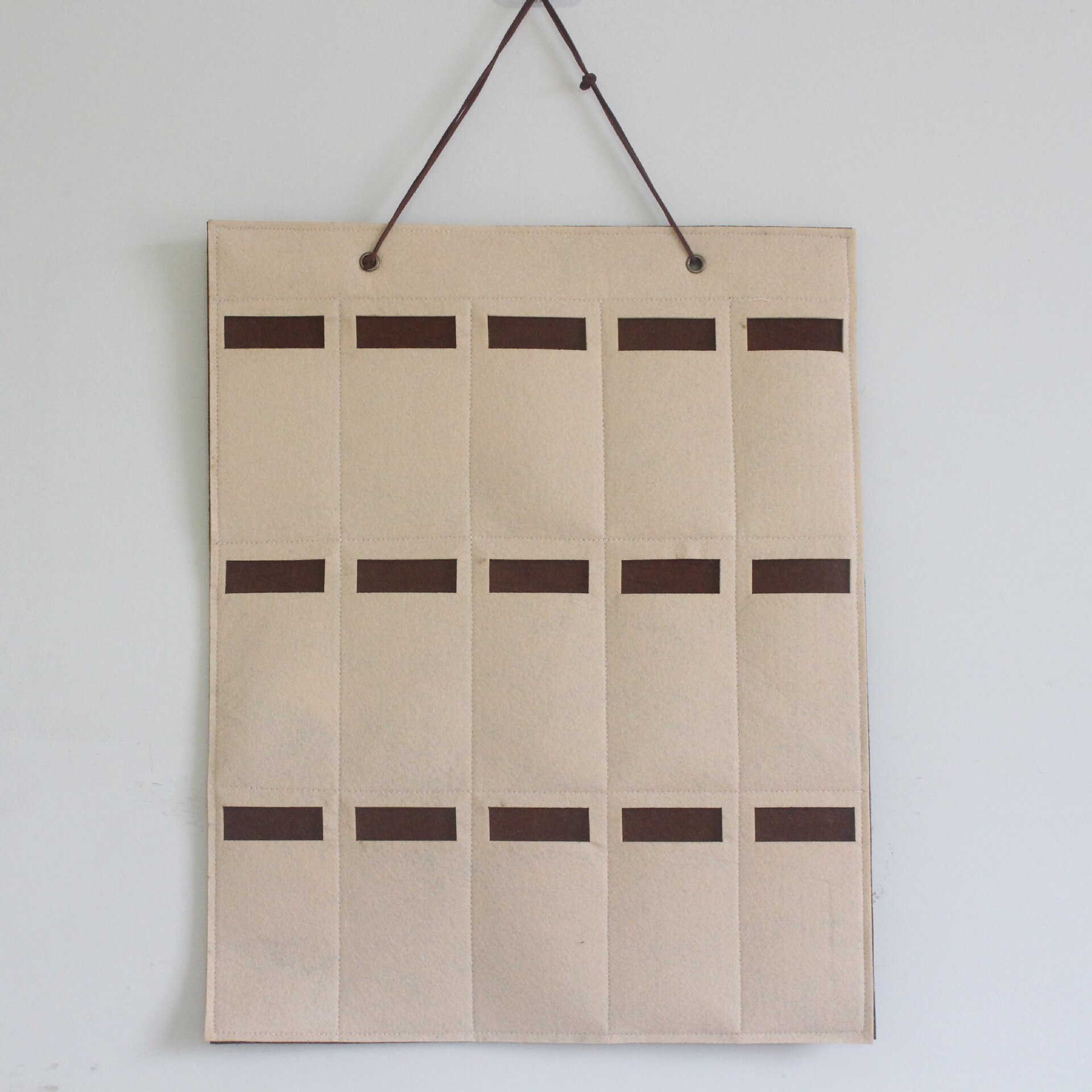 Brille solbriller container arrangør oppbevaring display vegghengende veske lomme stativ arrangør holder for briller oppbevaring: En khaki