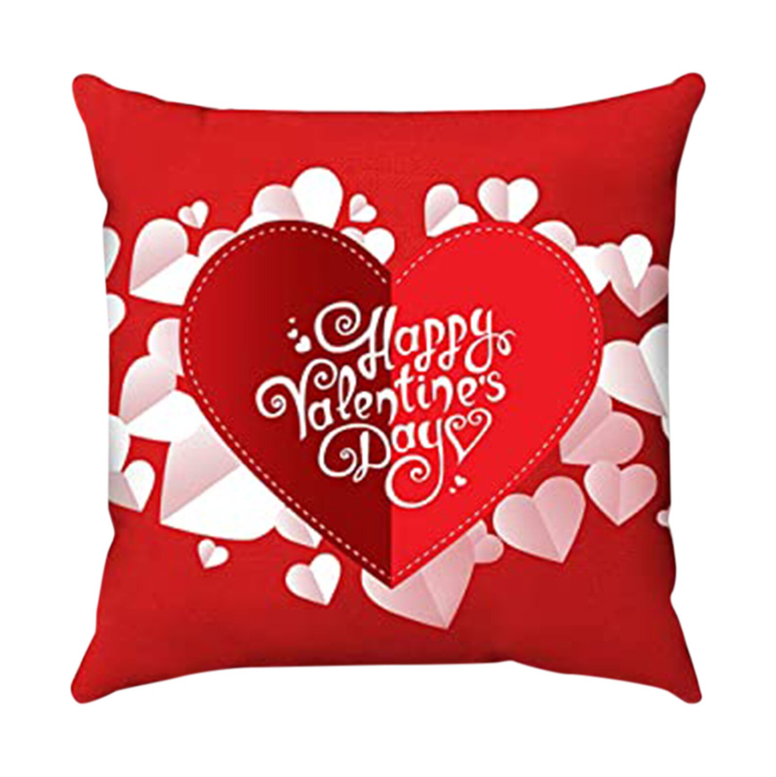 Brief Hart Gedrukt Kussensloop Valentijnsdag Decoratieve Kussensloop Kamer Decoratie Accessoires Kussenhoes: B