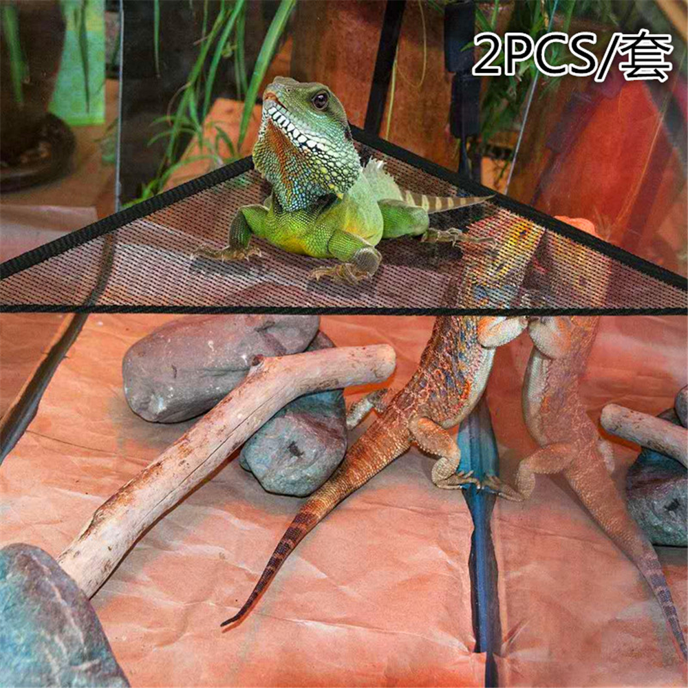 2 st reptil ödla orm husdjur mesh hängmatta säng bur tillbehör leveranser