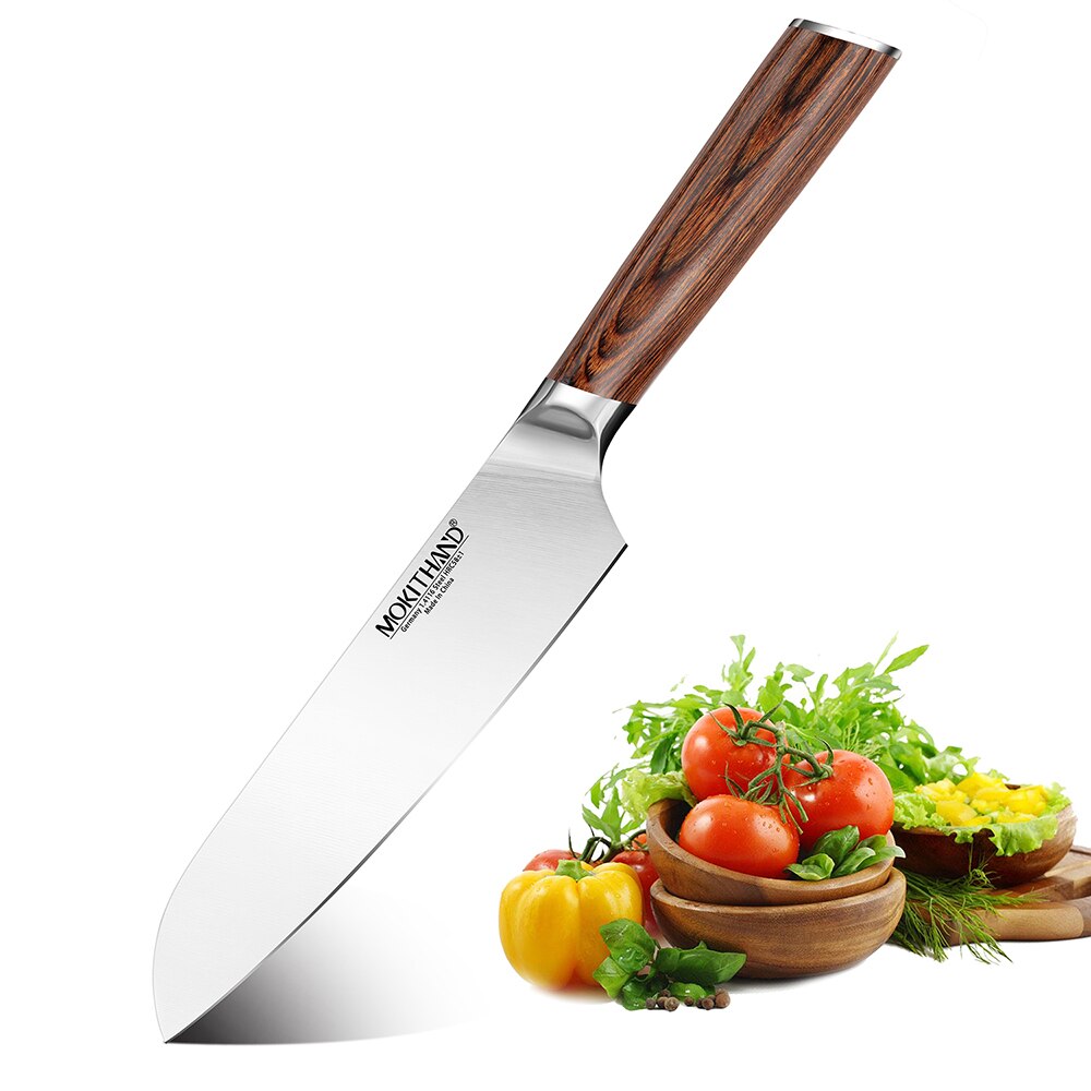 5 st kökskniv japanska kockknivar tyskland 1.4116 stål vassa grönsakssantoku brödkniv för matlagning: 7.0 santoku kniv