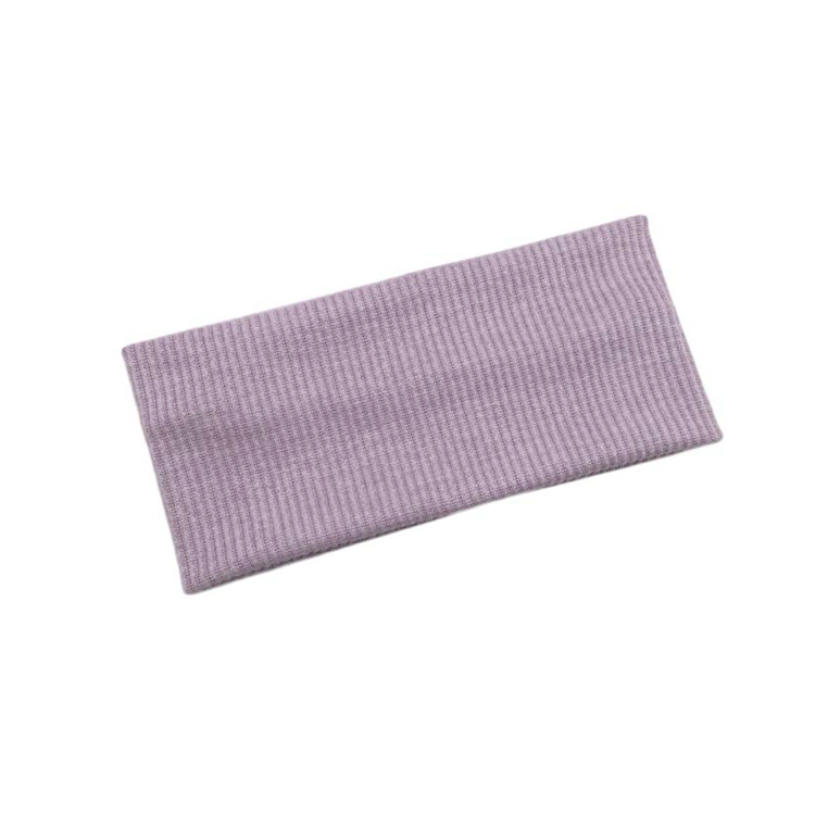 Diademas de Color sólido para mujer, nueva diadema tejida elástica para deportes, diadema para Yoga, accesorios para el cabello para niñas: Morado