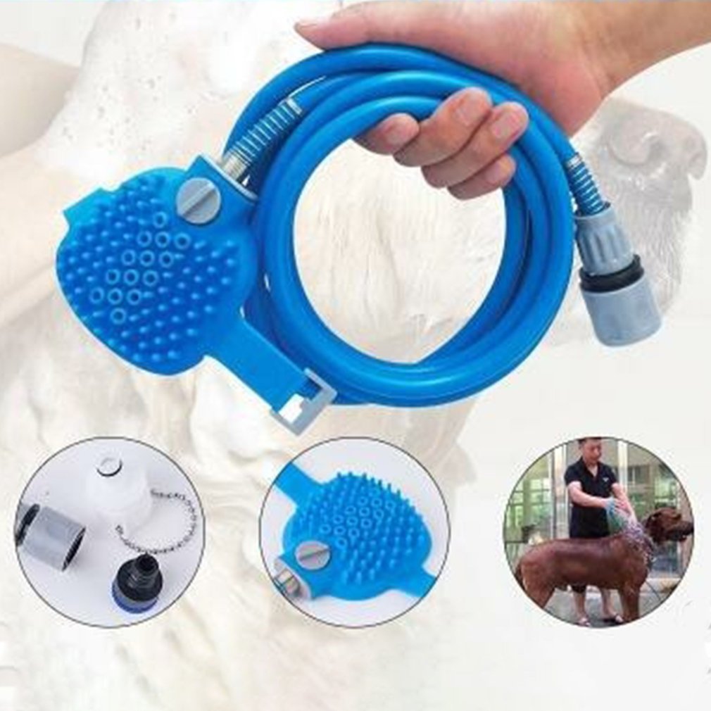 Universele Multifunctionele Huisdieren Honden Katten Massager Douchekop Handheld Huisdieren Spuit Bad Borstel Wassen Levert