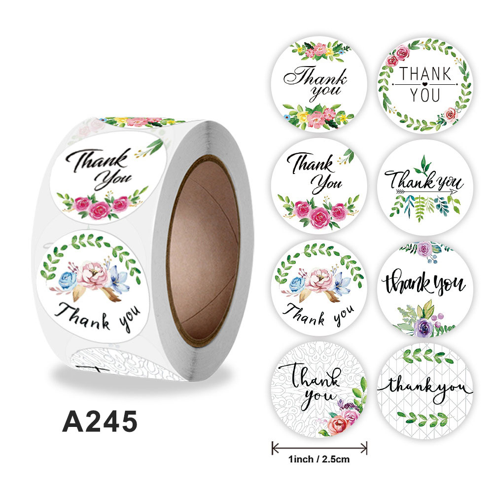 500pcs Order Sealing Sticker Labels With Thank You Love For Hand Make Business Take Out Food Xmas Year Decoration: Dark Grey