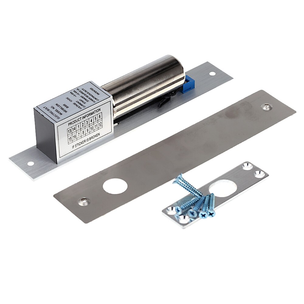 Electric Bolt Door Lock DC 12V Magnetic Induction Auto Deadbolt for Security Access Control System