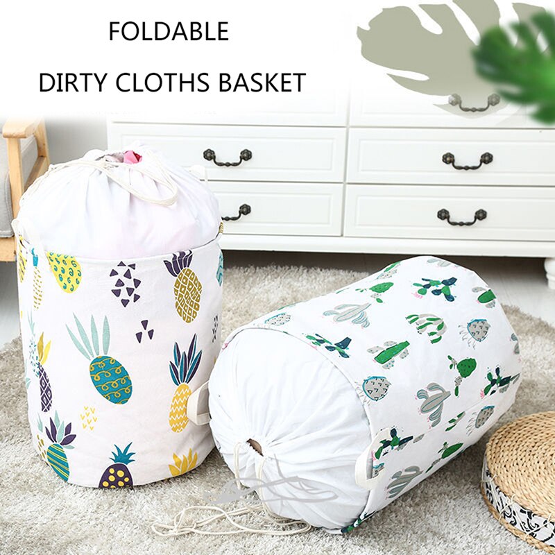 1PC Foldable Laundry Basket Organizer Dirty Clothes Laundry Storage Basket For Toys Waterproof Hamper Laundry Basket